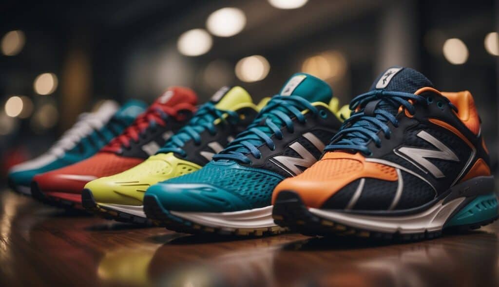 Different types of runners selecting the right running shoes based on specific aspects